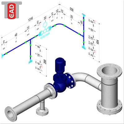 Vergleich Isometrie und 3D Modell
